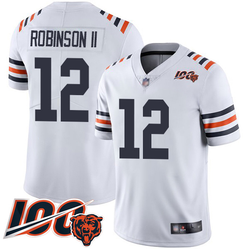 Chicago Bears Limited White Men Allen Robinson Jersey NFL Football #12 100th Season->youth nfl jersey->Youth Jersey